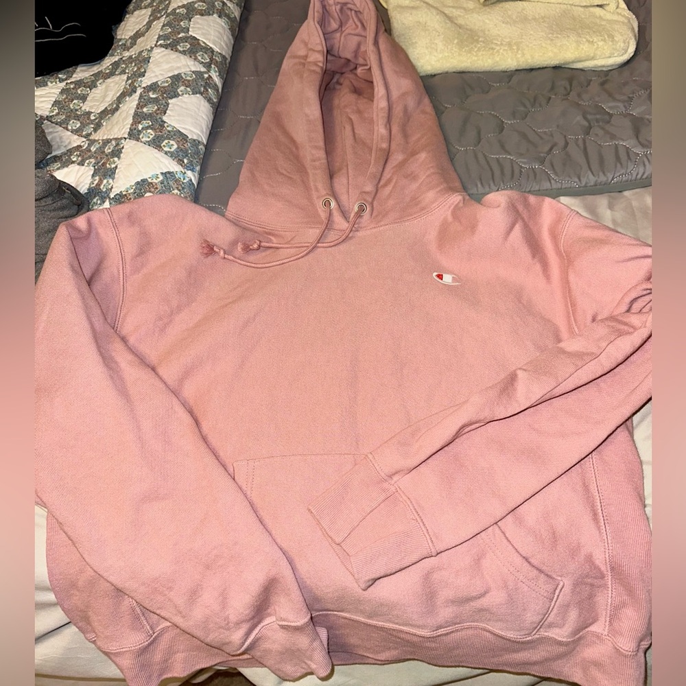 Champion Blush Pink Reverse Weave Hoodie